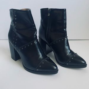 Report Studded Vegan Leather Bootie Size 6